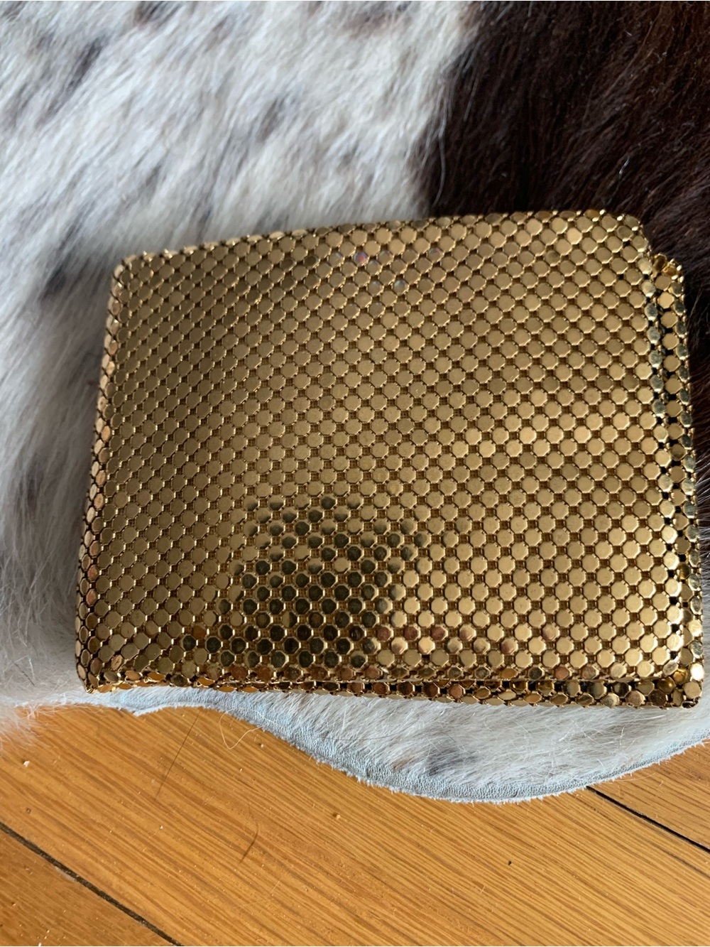 Whiting Davis Vintage Gold Mesh Wallet